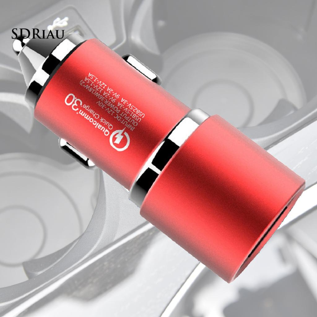 Củ Sạc Nhanh Hai Cổng Usb Xqxdzx Qc3.0 12 / 24v 4.8a Cho Xe Hơi