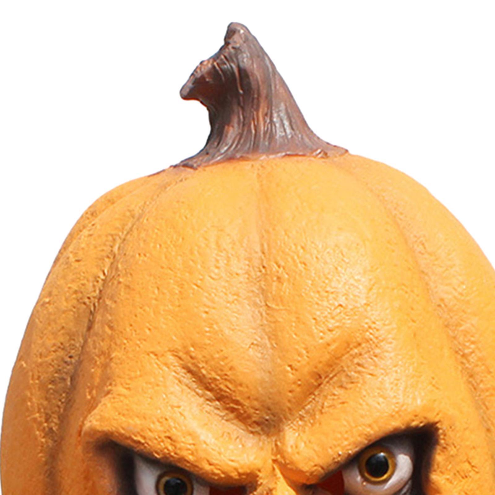 Halloween Pumpkin Head  Scary Full Face Cover for Cosplay Carnival Party