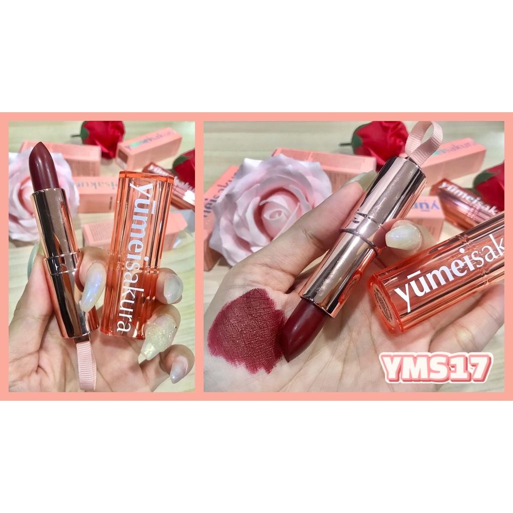 Son Thỏi Lì Mịn Chotto Matte Yumeisakura Đỏ Rượu Sẫm Burgundy Red Lipstick YMS17 3.5g