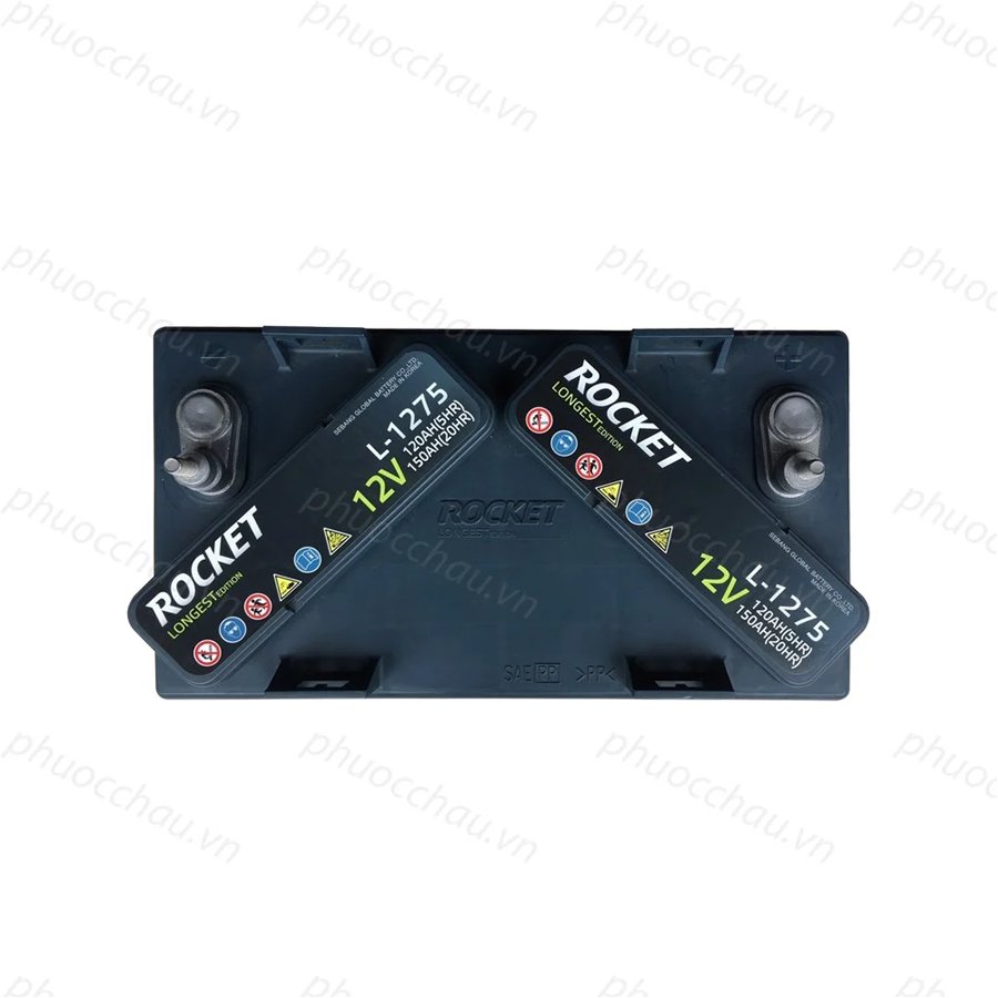 Ắc quy xe golf, ắc quy Rocket L-1275 , ắc quy xe điện du lịch