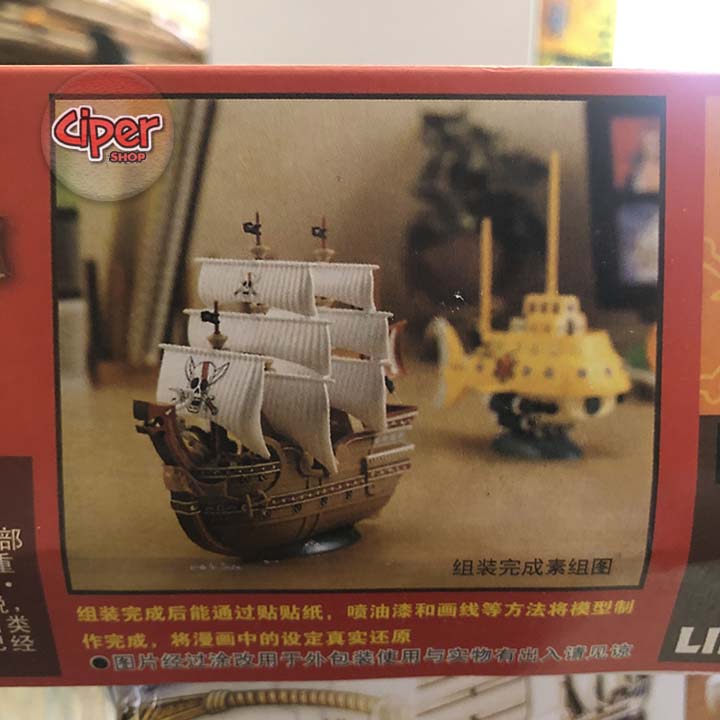 Mô hình thuyền Shank Tóc đỏ tứ hoàng Đảo hải tặc - figure ship of shanks