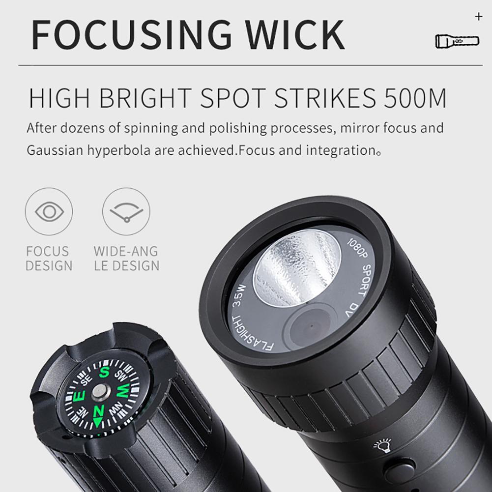Máy ảnh mini máy ảnh thể thao 1080p máy quay xe đạp video máy quay máy quay phim đêm Vision Waterproof Sport Sport DV Camera với đèn pin