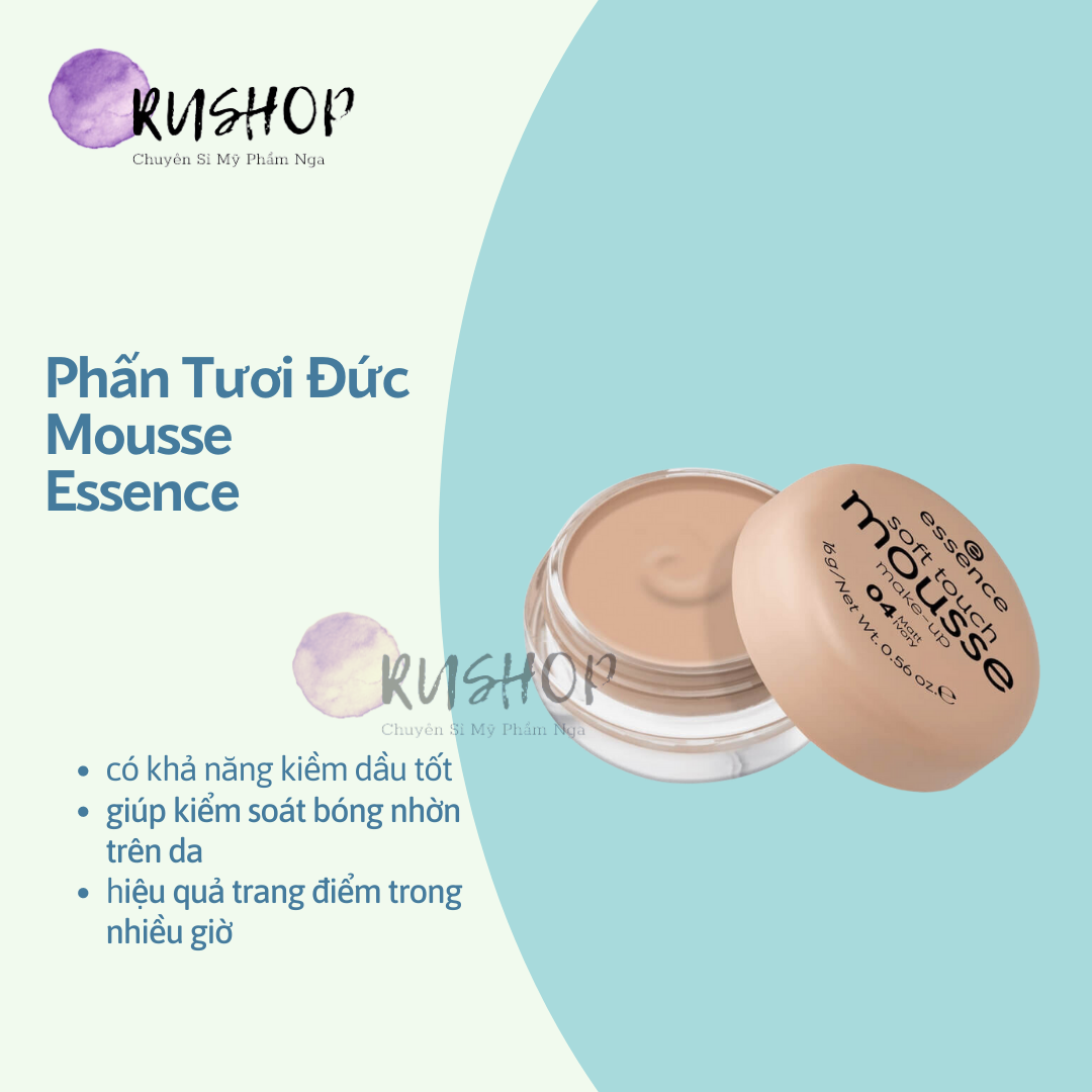 Phấn tươi Đức Mousse Essence - Hàng chuẩn Mẫu mới nhất có chữ Matte