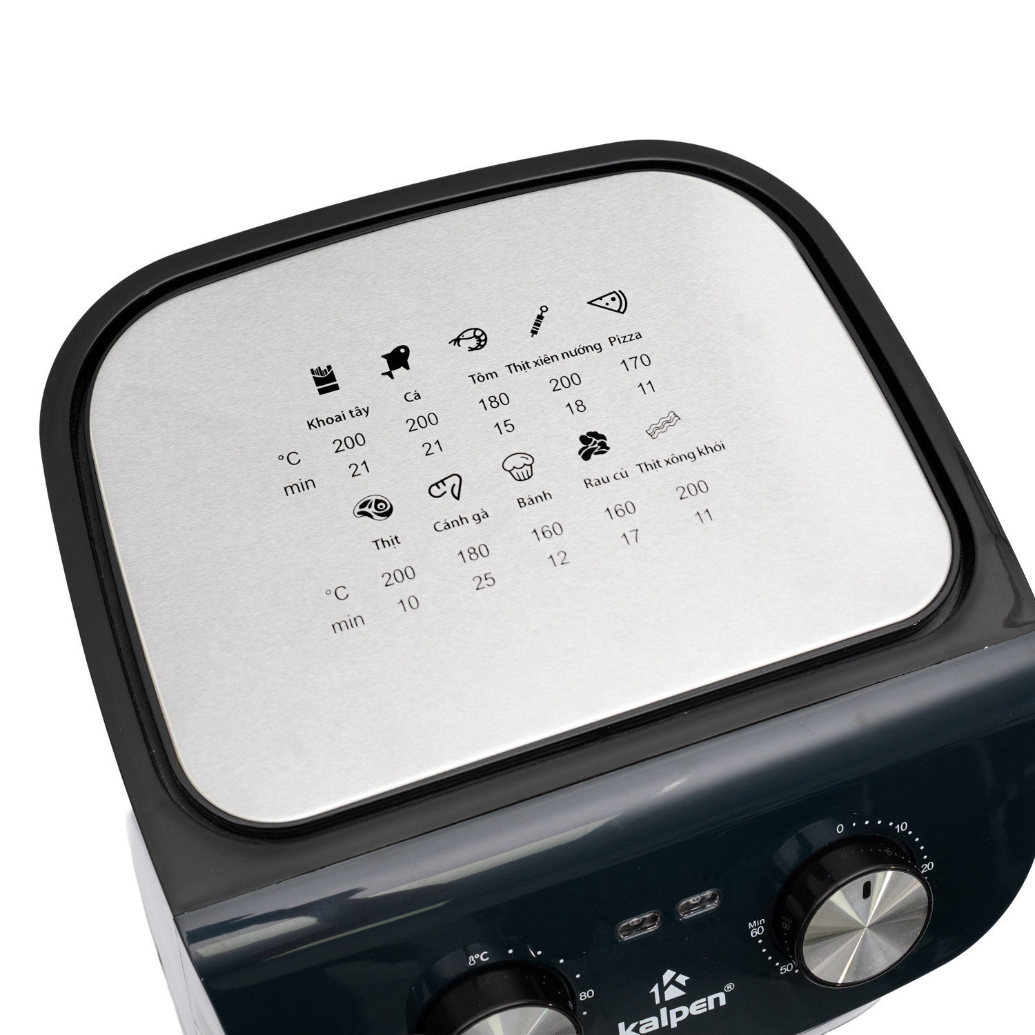 Nồi chiên không dầu cao cấp Kalpen F1 dung tích 10.5L, công suất 1800W, hàng chính hãng