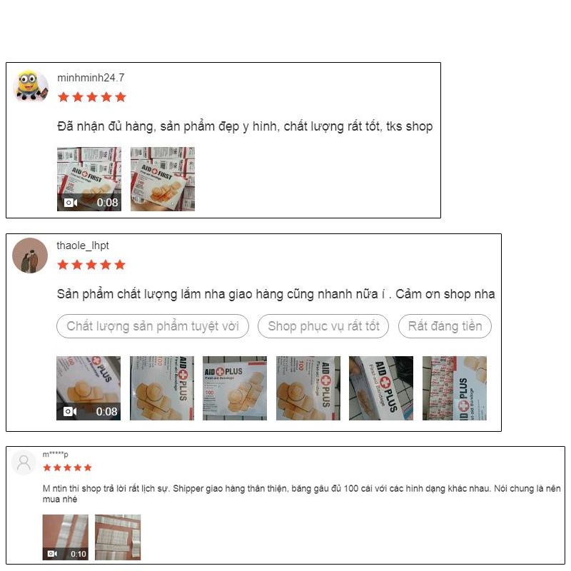 Băng keo cá nhân - Băng urgo hộp 100 miếng các kích thước