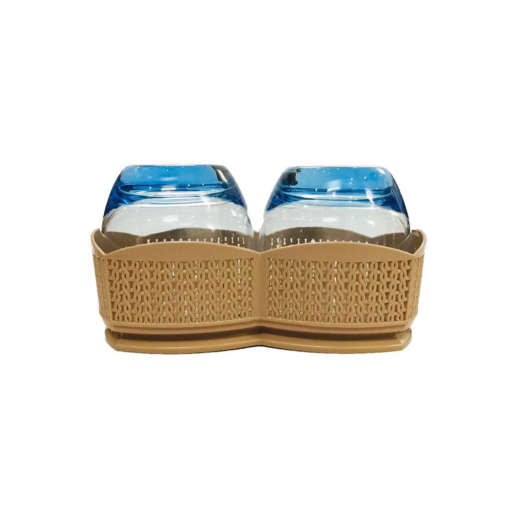 Rổ nhựa Bầu Nhỏ Size Nhí - Đựng Ly, Cốc, Gia Vị, Dụng Cụ Nhà Bếp