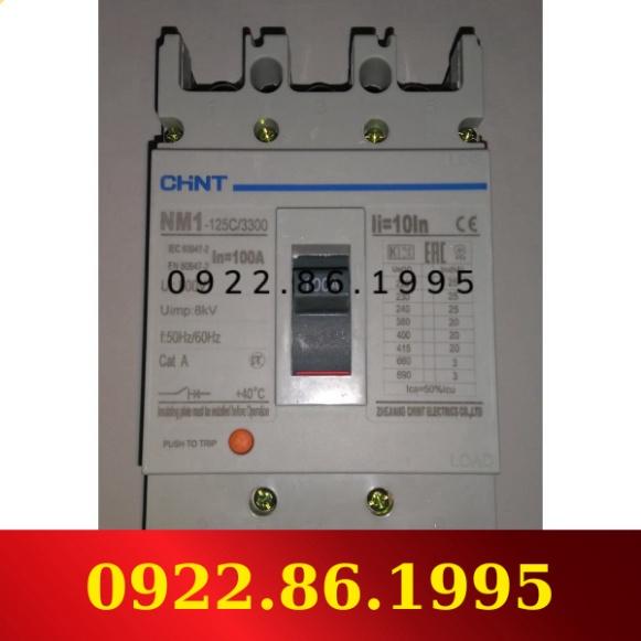HàngNeW Chint Aptomat MCCB át khối 3 pha NM1-125C/ 32-125A 20KA 3P mới