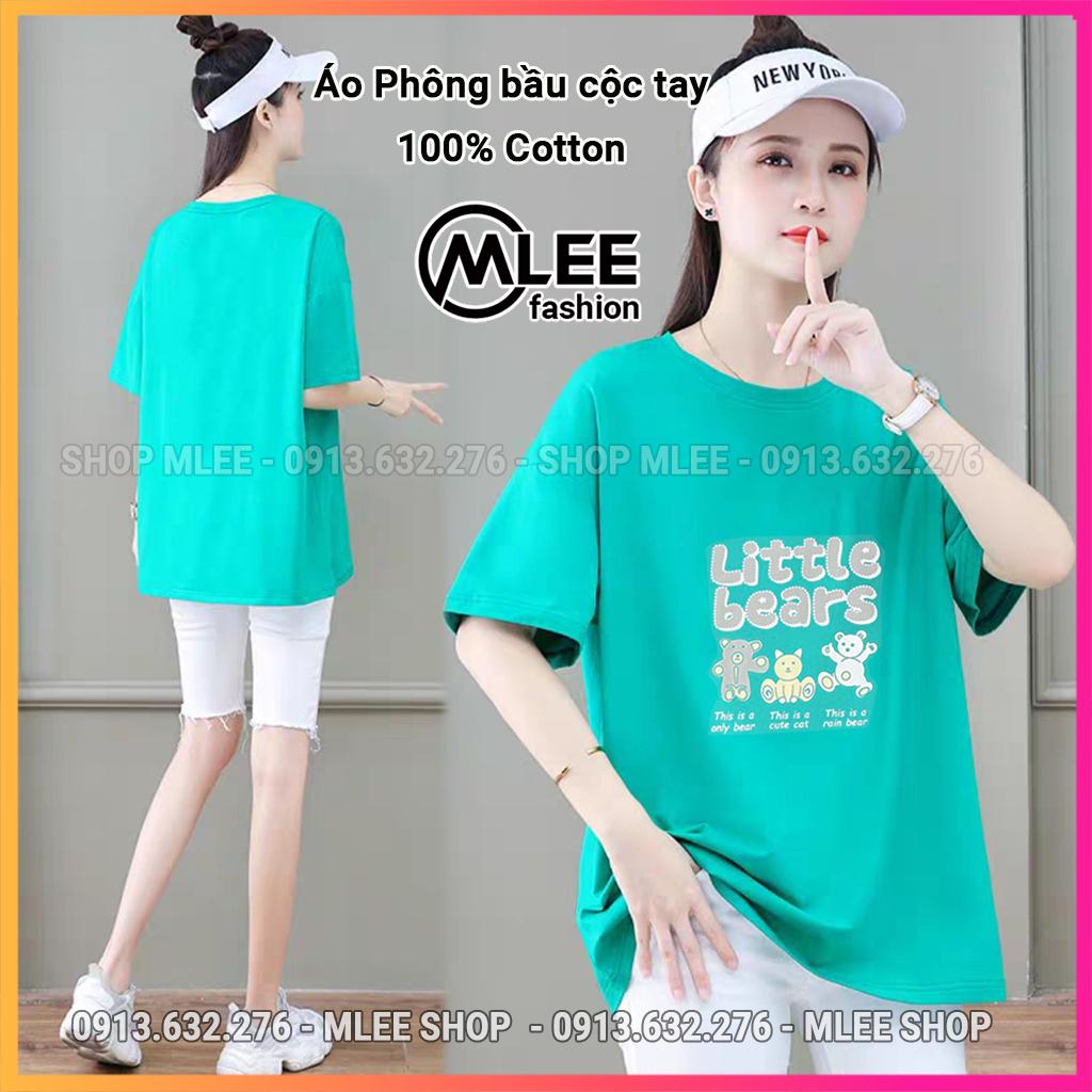 Áo thun bầu chất cotton quảng châu , áo phông bầu ngắn tay, MLEE FASHION