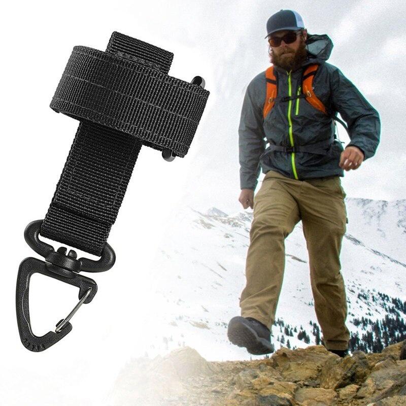 Multi-purpose Nylon Gloves Hook Work Gloves Safety Clip Outdoor Tactical Gloves Climbing Rope Anti-lost Camping Hanging Buck