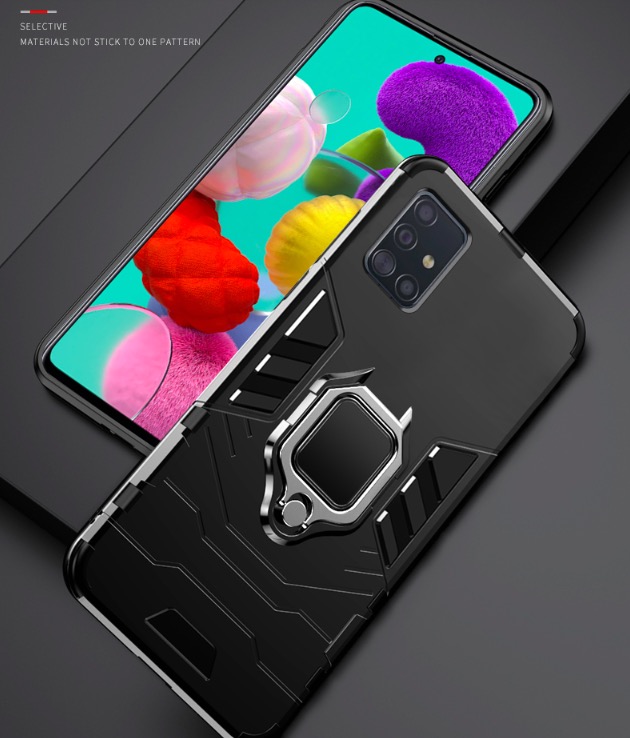 Ốp lưng chống sốc kèm iring cho SamSung Galaxy A71