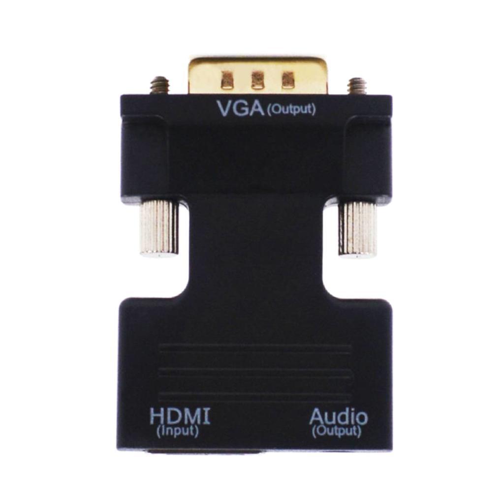 Female to VGA Male Converter Adapter Support 1080P Signal Output