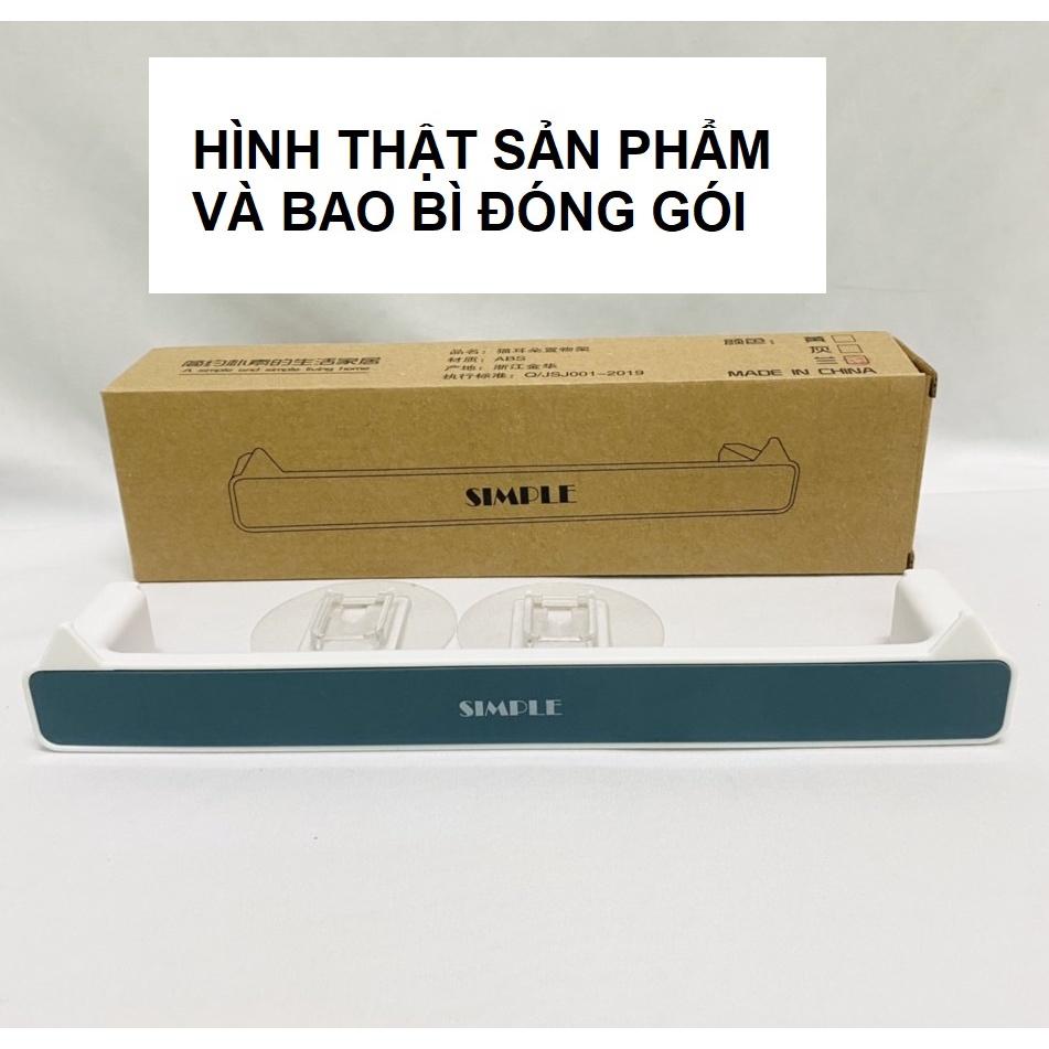 Giá treo dép dán tường 28cm siêu chắc thương hiệu Simple Giá treo khăn Giá treo vung nồi dán tường tiện lợi