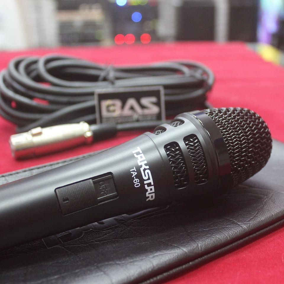 Micro hát karaoke có dây Takstar TA-60, mic hát karaoke TA60, hành chính hãng