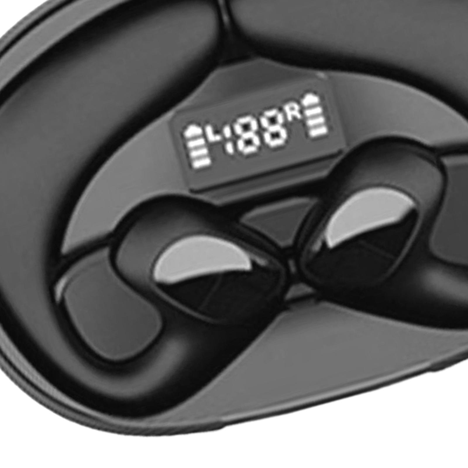 Air Conduction Bluetooth 5.1 Earbuds Ear Hook Headsets 9D Stereo with Charging Case Wireless Earphones for Running Workouts Business Driving