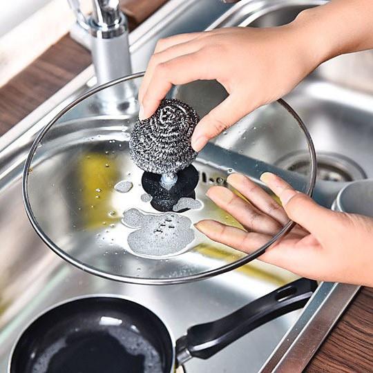 Vỉ 6 Miếng Cước Sắt( cước thiết) Chùi Nồi 88137 KHO SỈ GIÁ GỐC