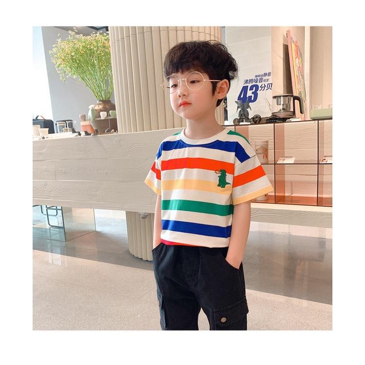 Áo thun bé trai size đại trẻ em, áo phông cộc tay cotton 12-38 kg
