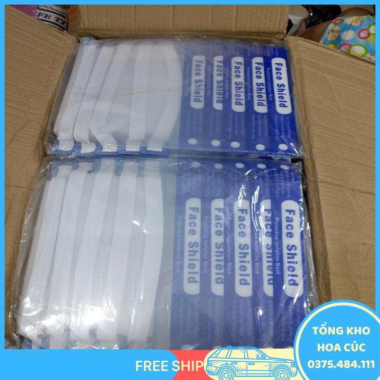 Tấm Kính Che Mặt Chống Giọt Bắn Face Shield Loại Mặt Nạ Nhựa Mỏng Siêu Nhẹ Đeo Đầu - Vận Chuyển Miễn Phí Toàn Quốc