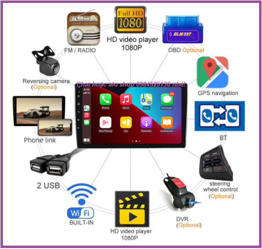 Bộ Màn hình ô tô dvd android 9 inch theo xe Mitsubishi Triton điều hòa cơ 2016-2019