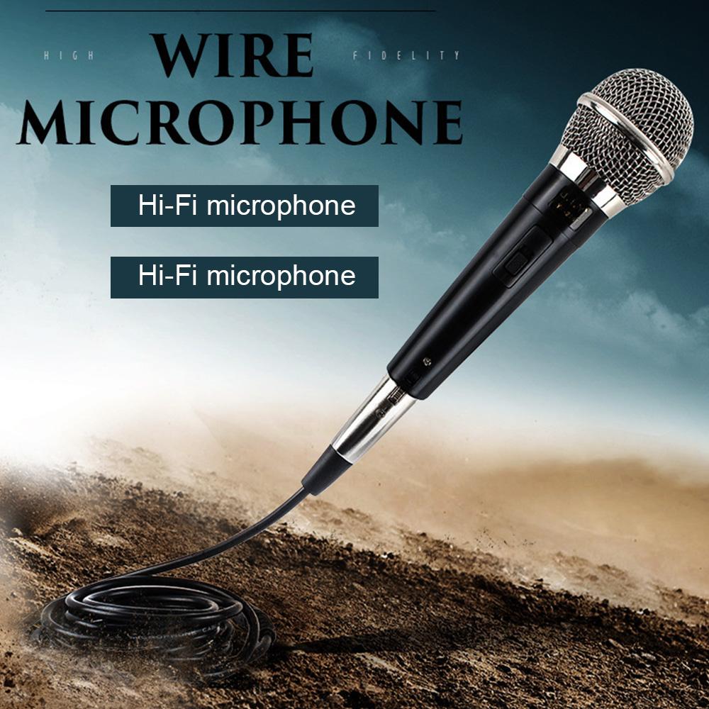 Micrô cầm tay bằng kim loại Có dây, độ trung thực cao tương thích với hệ thống Karaoke Máy tính