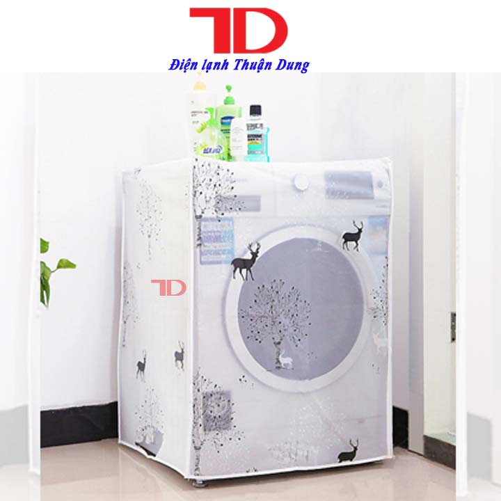 Áo trùm máy giặt cửa ngang và cửa trên 7kg-12kg, Tấm che máy giặt, bạt phủ chống nước, chống bụi hàng chính hãng - Điện Lạnh Thuận Dung