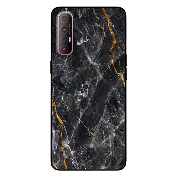Ốp lưng dành cho Oppo Reno 3 Pro mẫu Đá Đen