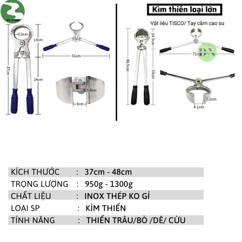 Kìm Thiến Bò  Hỗ trợ thiến động vật