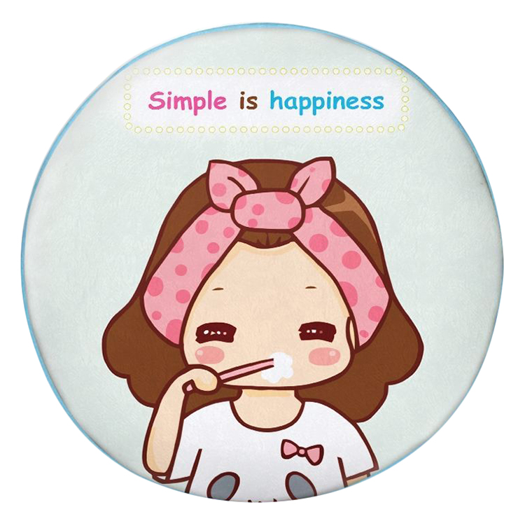Gối tròn Simple is happiness - GOCP034