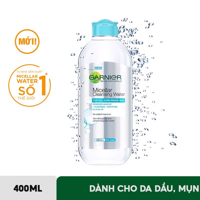 Nước Tẩy Trang làm Sạch Sâu Garnier Micellar Cleansing Water