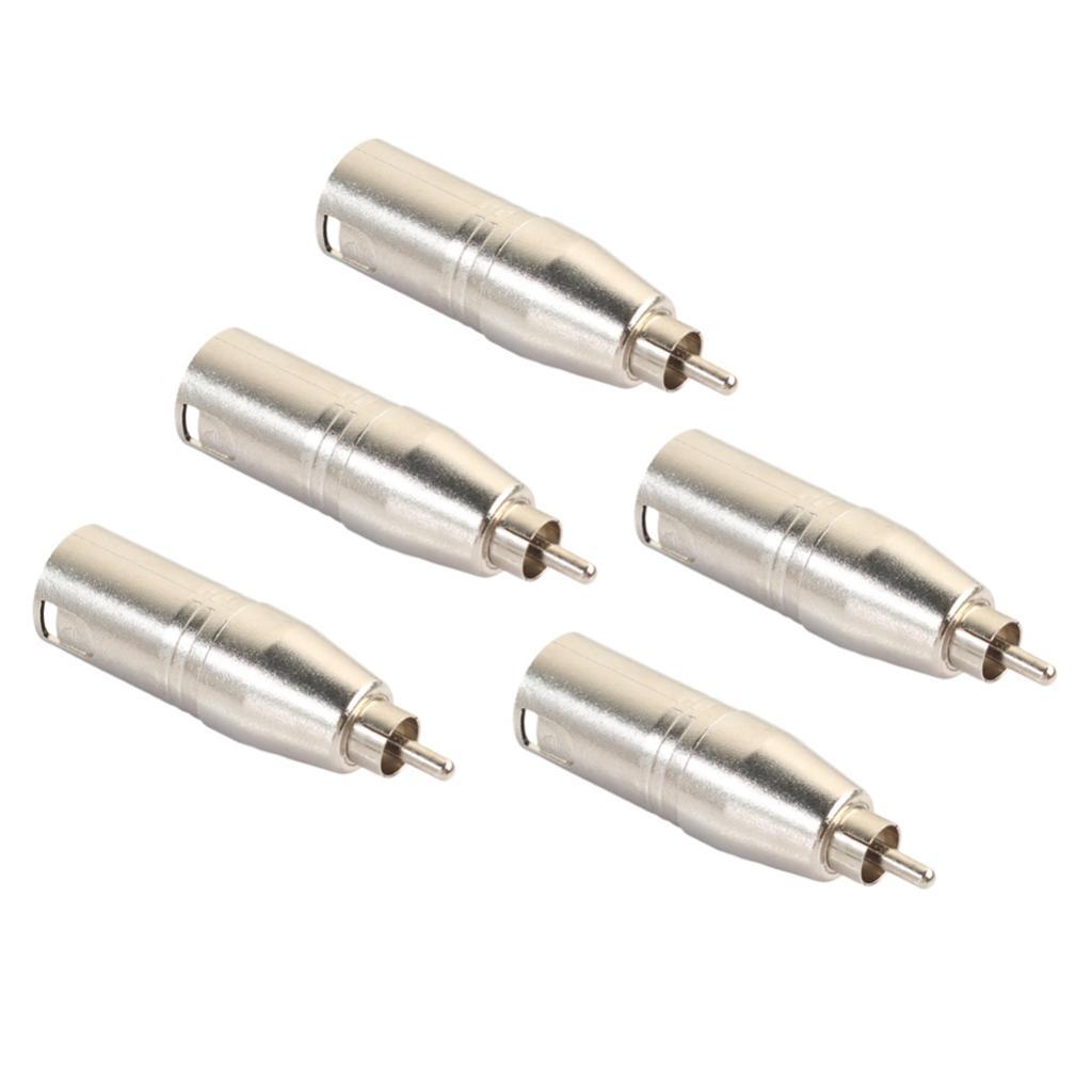 3-Pin XLR Plug Adapter Connector for Microphone Speaker