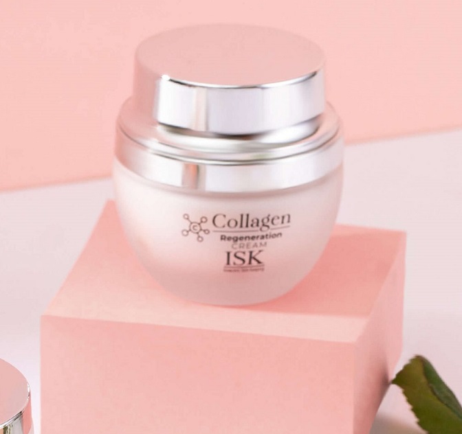 Kem căng cơ tái tạo da từ Collagen ISK REGENERATION CREAM Hàn quốc 55 ml/ Hộp TẶNG 1 NƠ