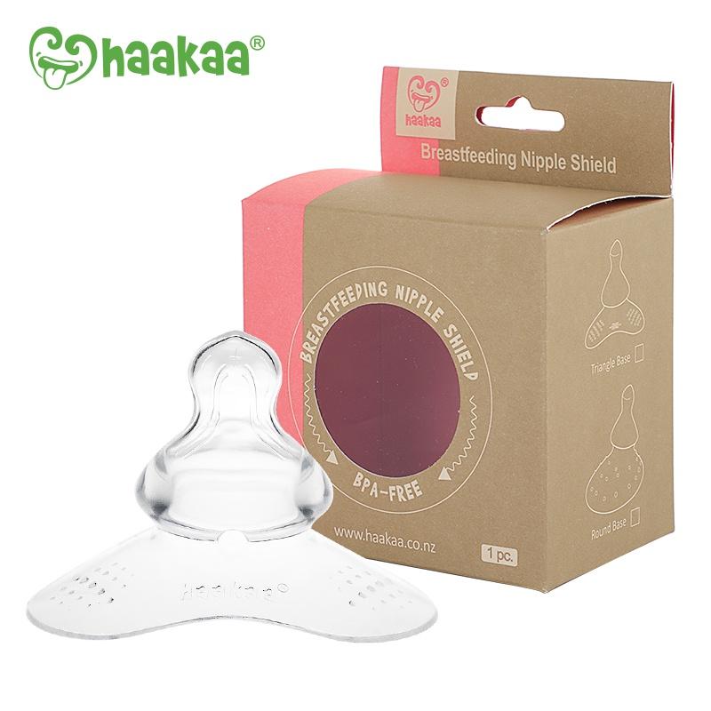 Núm trợ ti chỉnh nha Haakaa. Giúp mẹ cho bé bú dễ dàng. Siêu mềm mại như ti mẹ. Không chứa BPA, PVC và phthalate