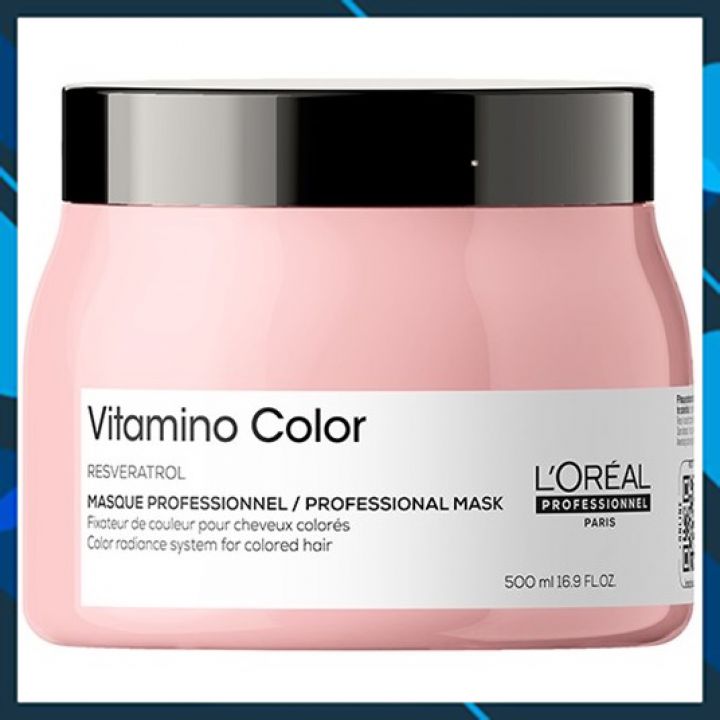 Dầu ủ tóc L'oreal Serie Expert A-OX Vitamino color radiance masque 500ml