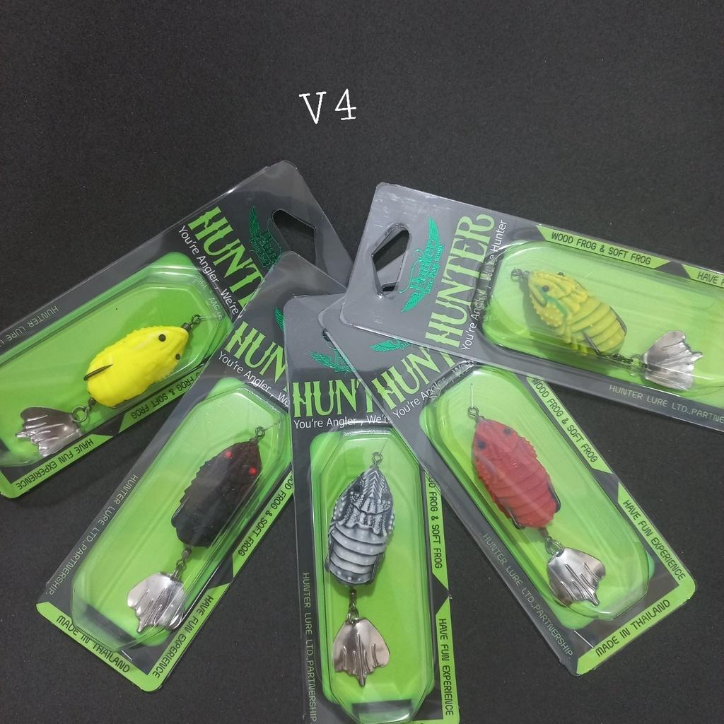 Mồi Nhái Hunter V456 Mồi Câu Lure Câu Cá Lóc Cá Quả Cao Cấp