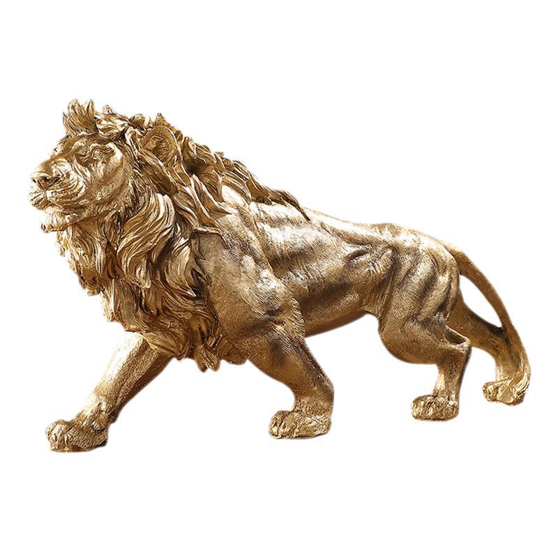 Lion King Statue Lion Figurine Collectible for Entrance Housewarming Cabinet