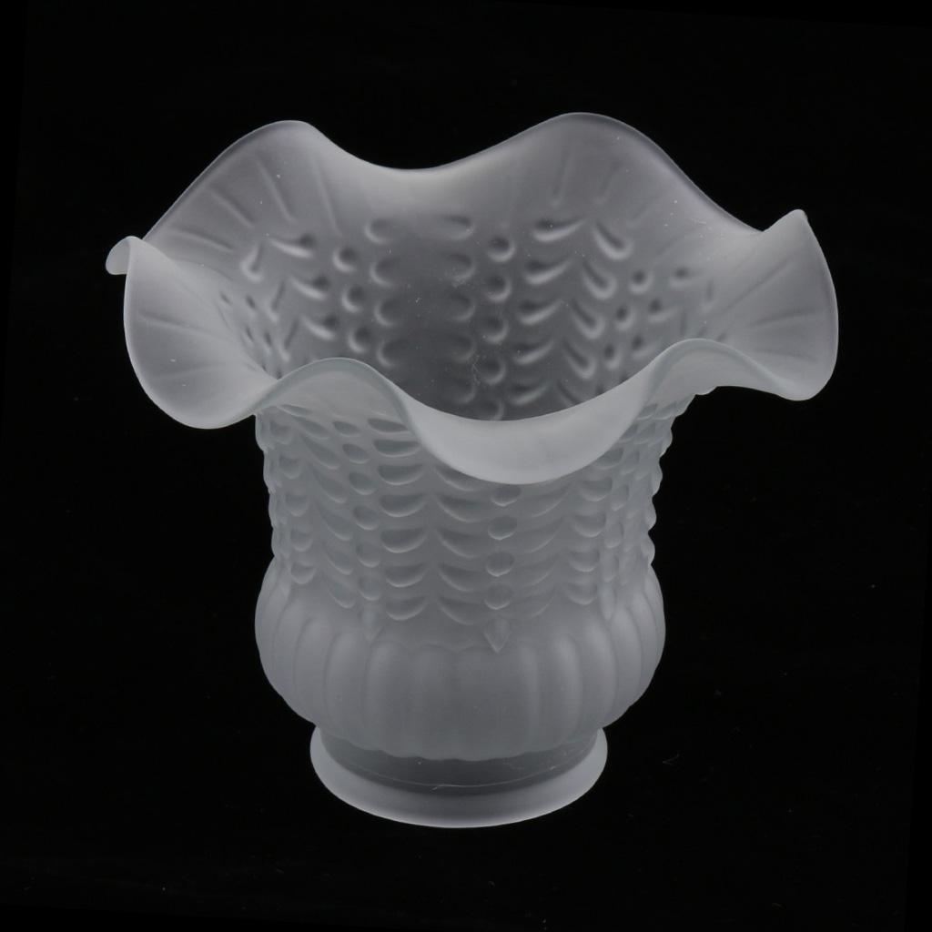 3pcs Replacement Ceiling Fan Chandelier Wall Light Frosted Clear Glass Shade