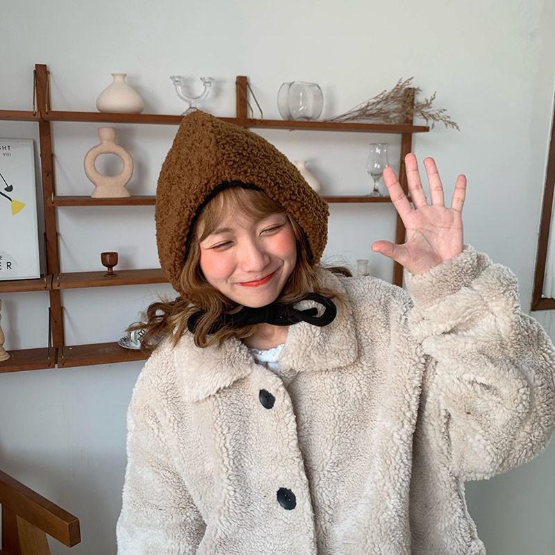 Mũ len mùa đông dễ thương dành cho nữ