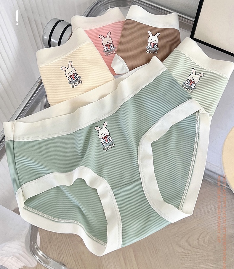 SET 5 QUẦN LÓT THỎ CUTE MỀM MẠI TỪ 35-60KG DÀNH CHO NỮ