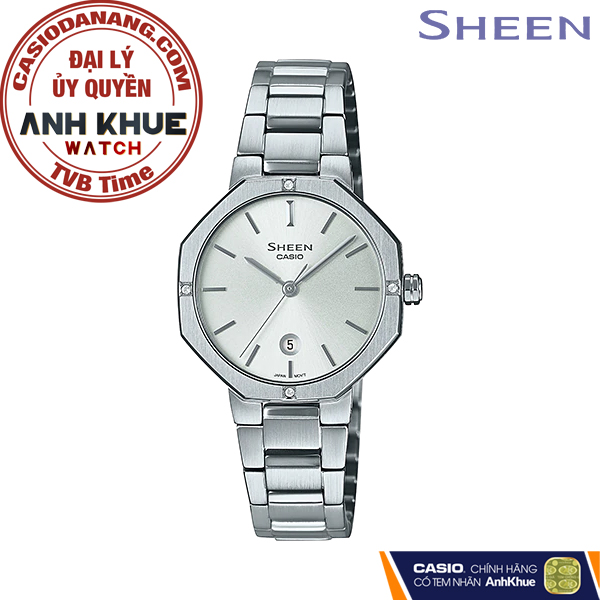 Đồng hồ nữ dây kim loại Casio Sheen chính hãng SHE-4543D-7AUDF (28mm)