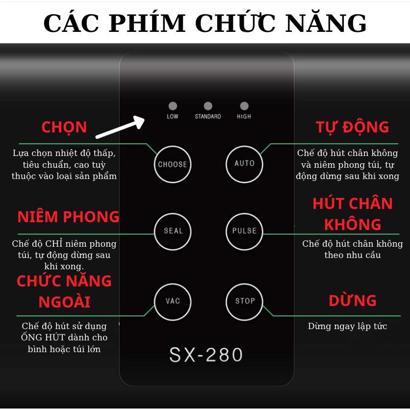 Máy Hút Chân Không Thực Phẩm Cao Cấp 6 Chế Độ