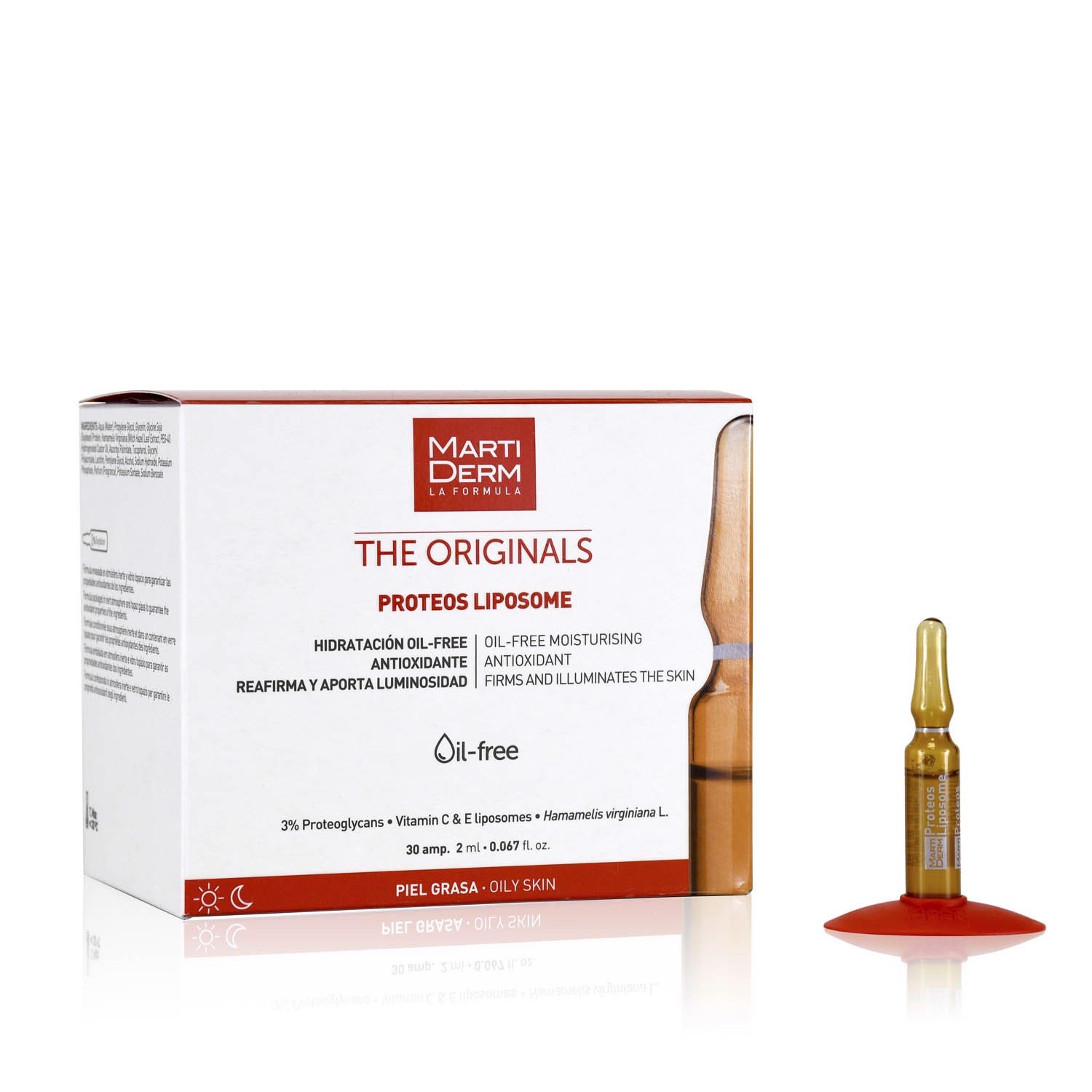 Ampoule Chống Oxy Hoá, Phục Hồi, Điều Tiết Bã Nhờn - MartiDerm The Originals Proteos Liposome 60ml