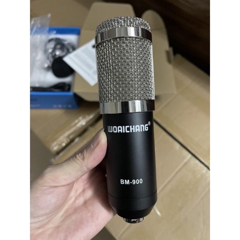 Combo Micro BM900 và Soundcard H9 – Thu Âm Hát Live Stream, Karaoke, AutoTune, Giả Giọng, Cực Hay, Có Bluetooth