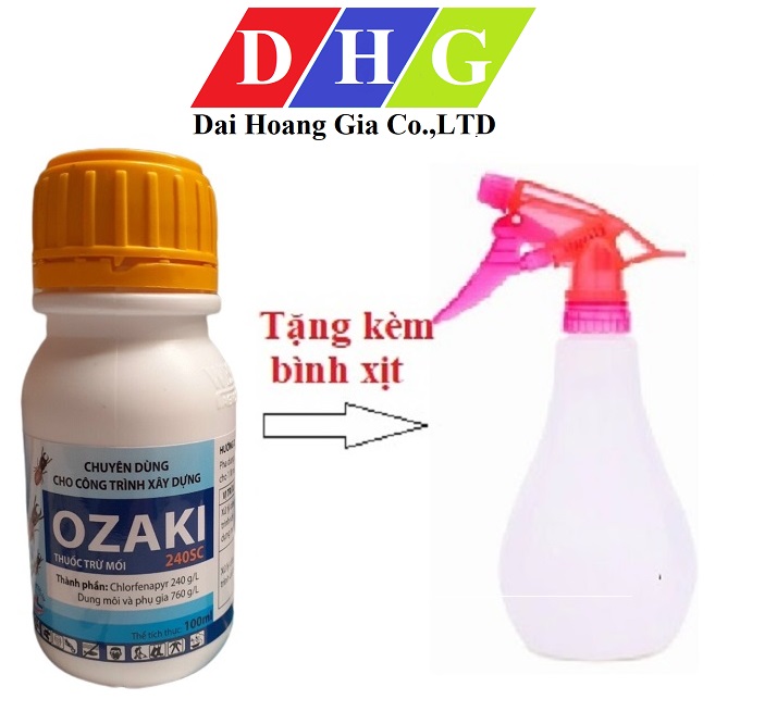 Thuốc diệt mối OZAKI 240SC 100ml có tính lây lan diệt cả đàn với thành phần hoạt chất cao cấp và mới nhất
