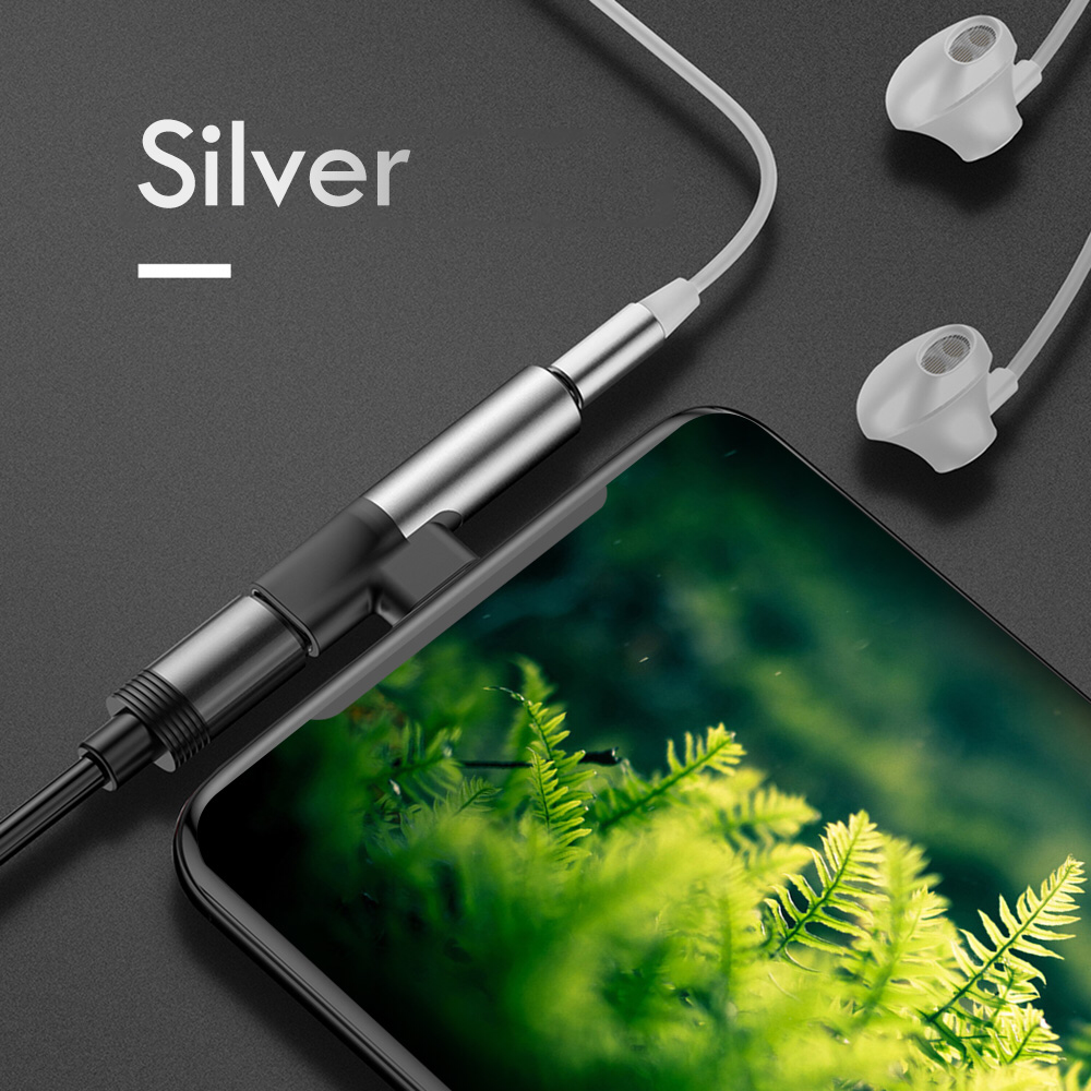 Cáp chuyển Baseus L41  Type C sang Audio 3.5mm và Type C- Hàng chính hãng