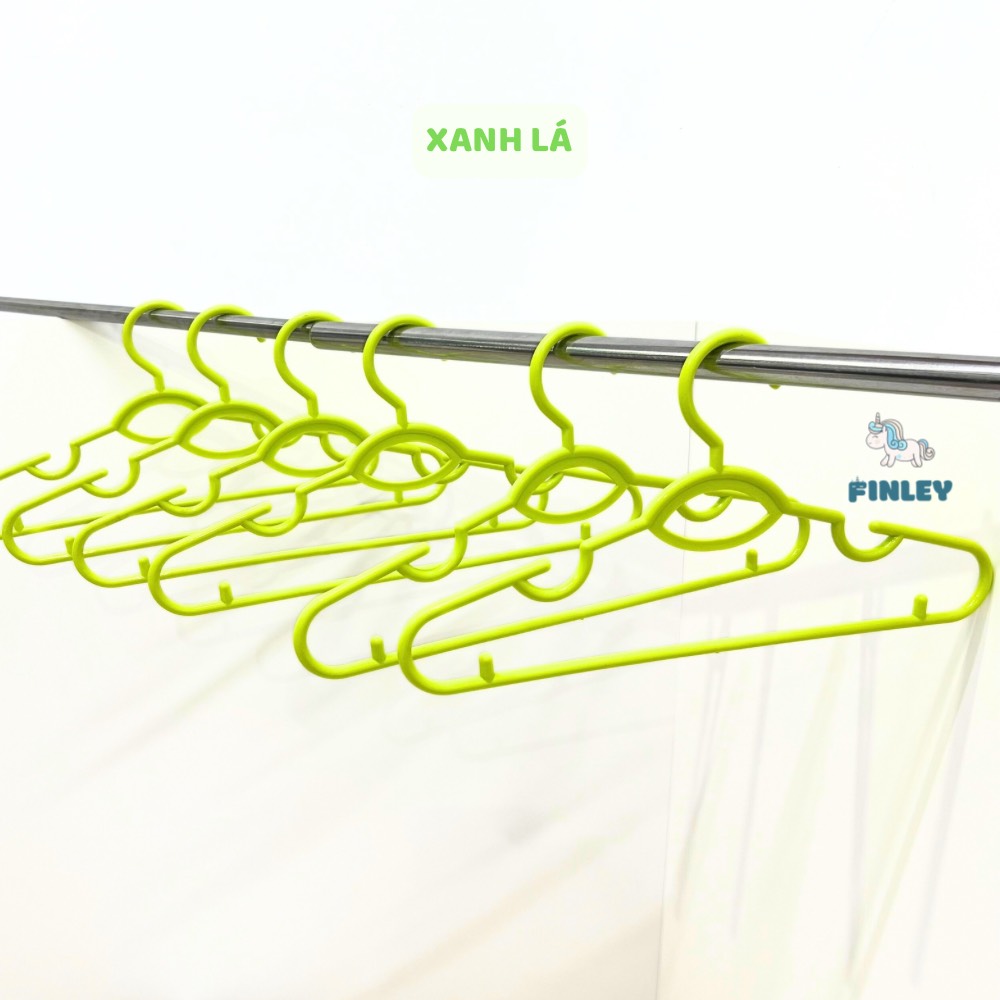 Set 6 Móc Nhựa Finley PP Nguyên Sinh Cao Cấp Đa Năng Móc Quần Áo Trẻ Em, Phụ Kiện - katydang
