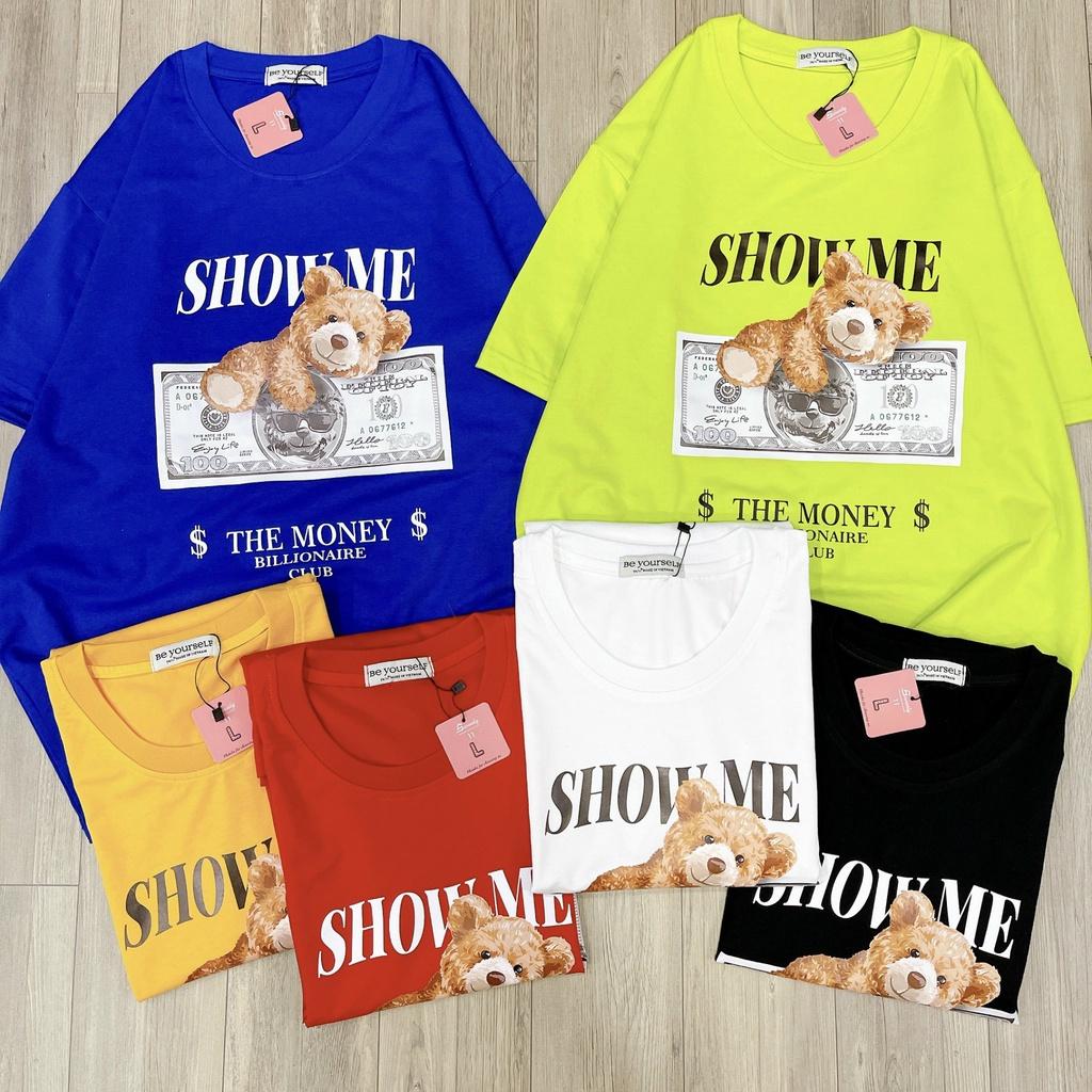 Áo Thun Tay Ngắn Unisex Đủ Size M L XL - GẤU DOLLAR