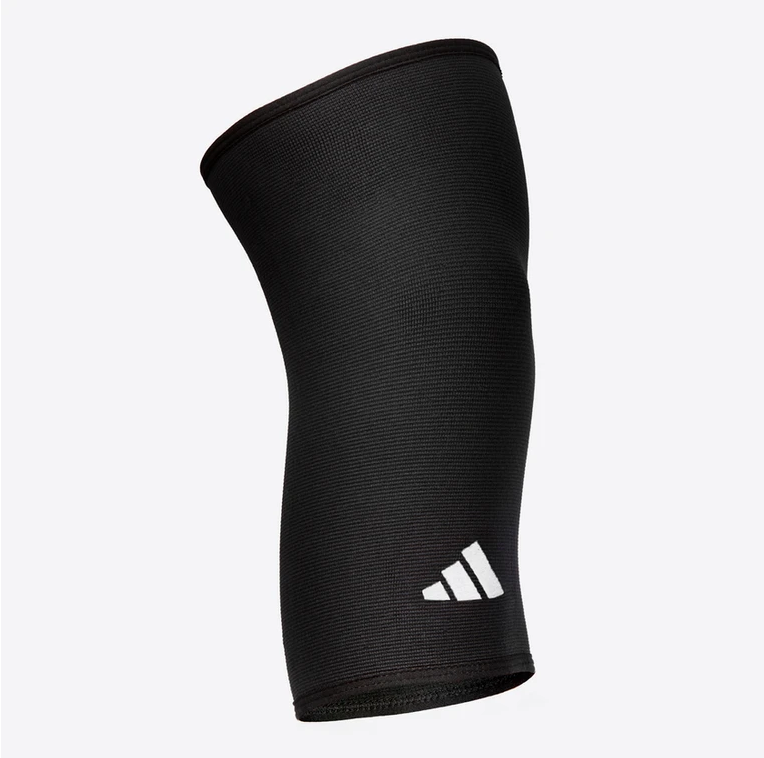 Bó Gối, Băng Gối Thể Thao Thun Co Giãn ADIDAS ADSU-1242WH Knee Support (1 Cái) - Hàng Chính Hãng