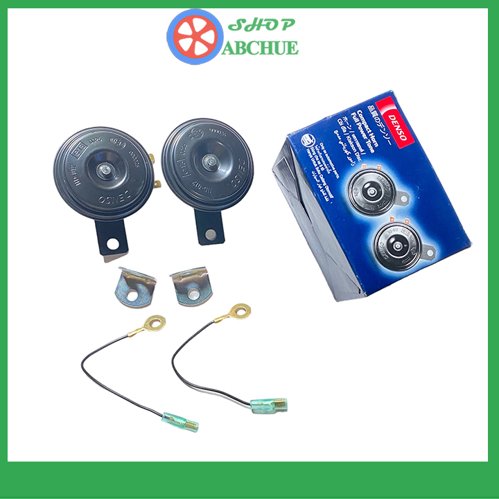 Bộ 2 Còi đĩa DENSO dành cho ô tô 12V kêu to