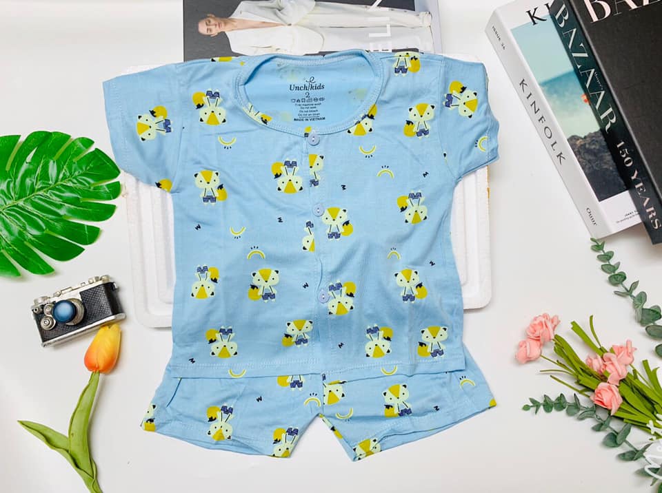 Bộ THUN LẠNH UNCHI CAO CẤP Cho Bé (tặng kèm 1 áo coton cùng size