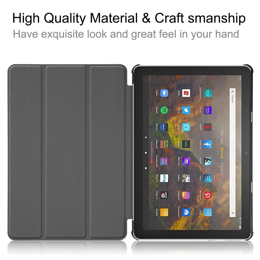 Bao Da Máy Tính Bảng Nắp Lật Nam Châm Thông Minh Cho Amazon New Fire Hd 10 2021 10 Plus 2021 11th Gen