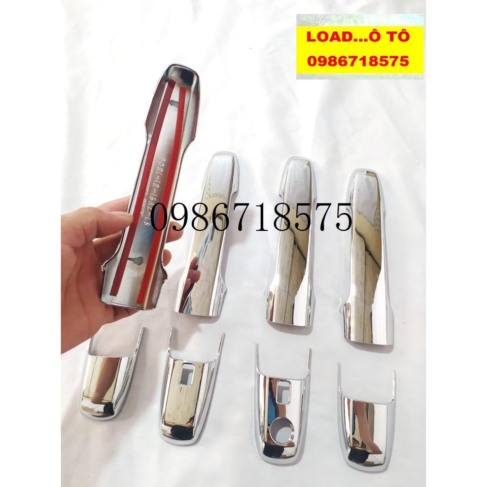Ốp Tay Nắm Cửa Xe Toyota AVANZA 2022-23 Mẫu Nhựa ABS Mạ Crom Sáng Bóng